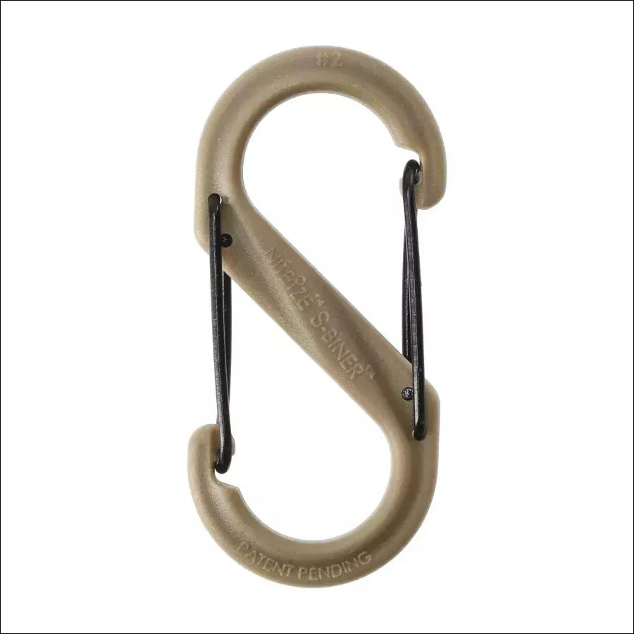 NITE-IZE plastikinis karabinas SBP2 coyote