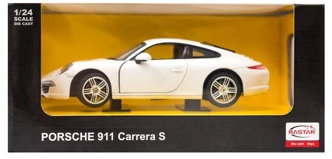 „Porsche 911 Carrera S“ „Rastar“ 56200 automobilio modelis 1:24, baltas