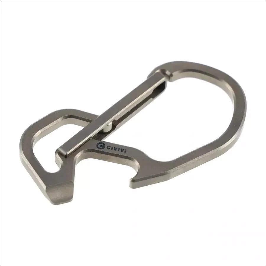 Raktų karabinas Civivi Click Gray Titanium CA-01A