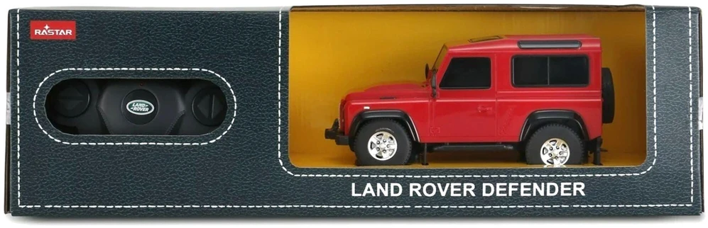 RASTAR 78500 Land Rover Defender 1:24 nuotoliniu būdu valdomas raudonas automobilis