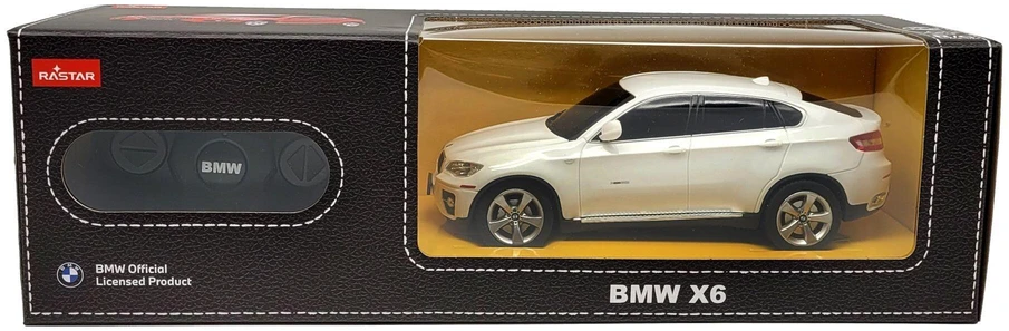 RASTAR BMW X6 1:24 baltas nuotoliniu būdu valdomas automobilis