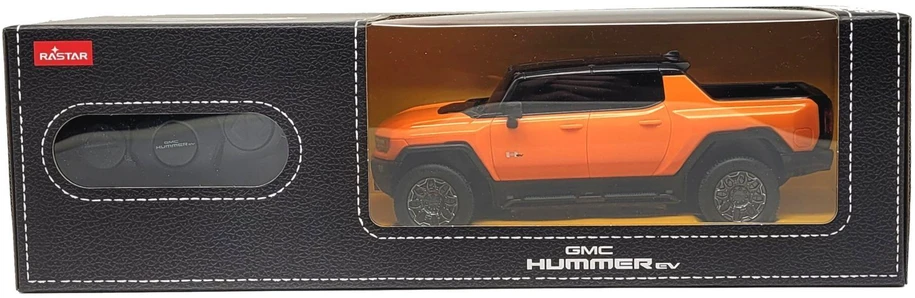 RASTAR Hummer EV 1:26 mastelio nuotoliniu būdu valdomas oranžinis automobilis 93100