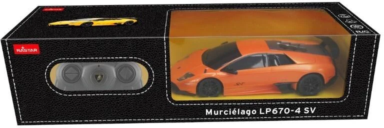 RASTAR Lamborghini Murciélago 39000 oranžinis nuotoliniu būdu valdomas automobilis, 1:24