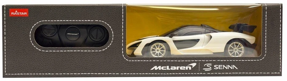 RASTAR McLaren Senna 1:24 nuotoliniu būdu valdomas automobilis, baltas, 96700