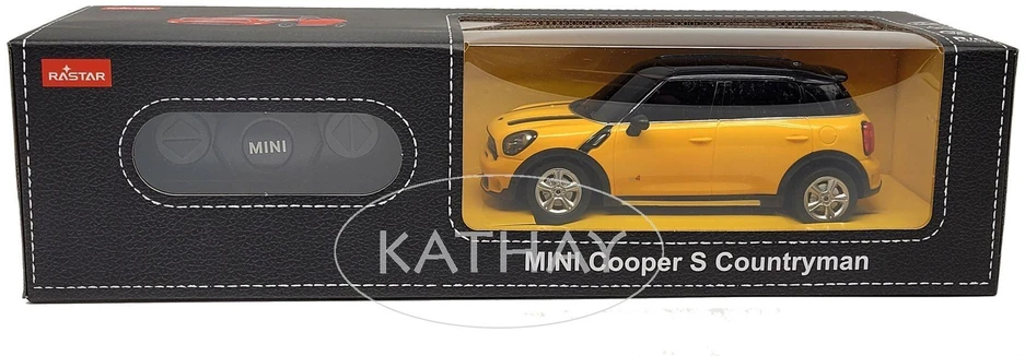 RASTAR Mini Cooper S Countryman 1:24 geltonas nuotoliniu būdu valdomas automobilis 71700