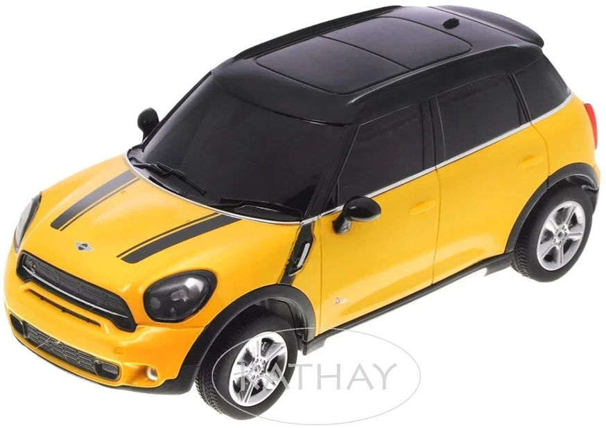RASTAR Mini Cooper S Countryman 1:24 geltonas nuotoliniu būdu valdomas automobilis 71700