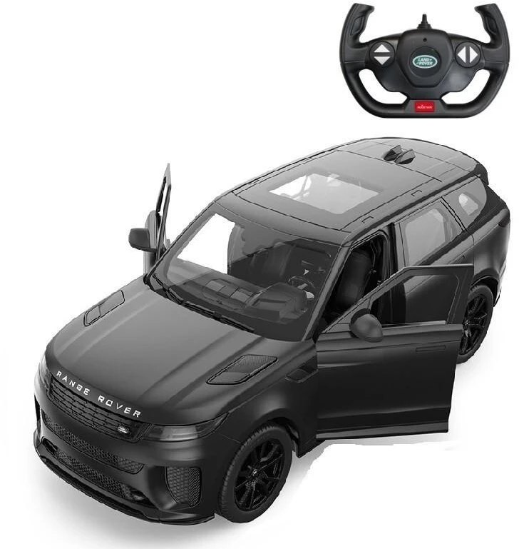 RASTAR Range Rover Sport SV 1:14 nuotoliniu būdu valdomas juodas automobilis, 10260