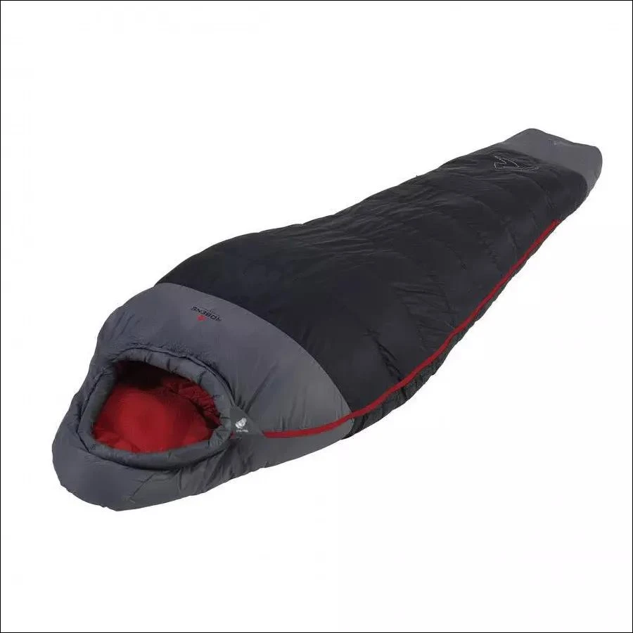 Robens Serac 600 pūkinis miegmaišis kairiarankiams -14C (195 cm) - juodas