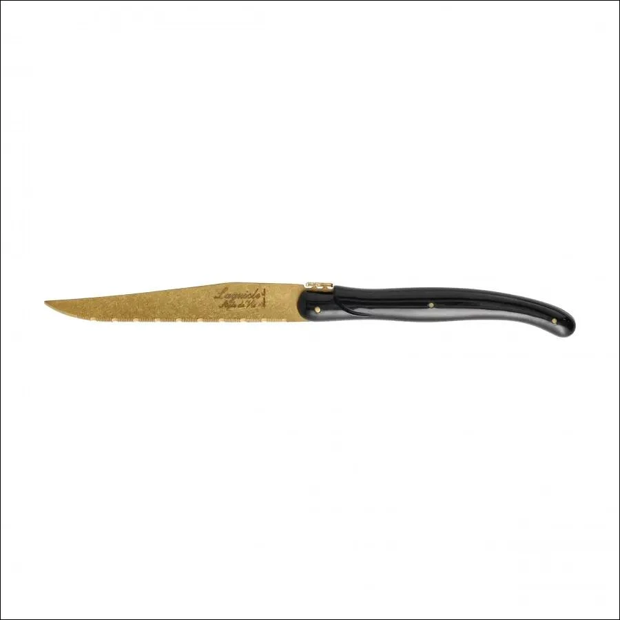 Steiko peiliai LAGUIOLE Prestige Line by STYLE DE VIE, 6 vnt., aukso spalvos