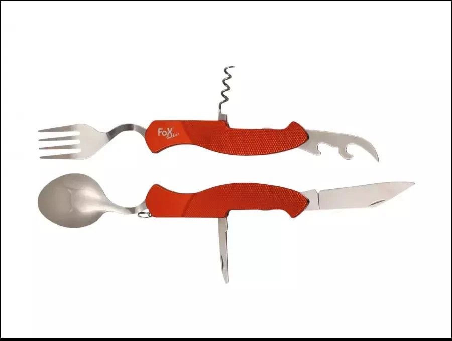 Fox Outdoor Kišeninis peilis-stalo įrankiai FoxOutdoor 6in1