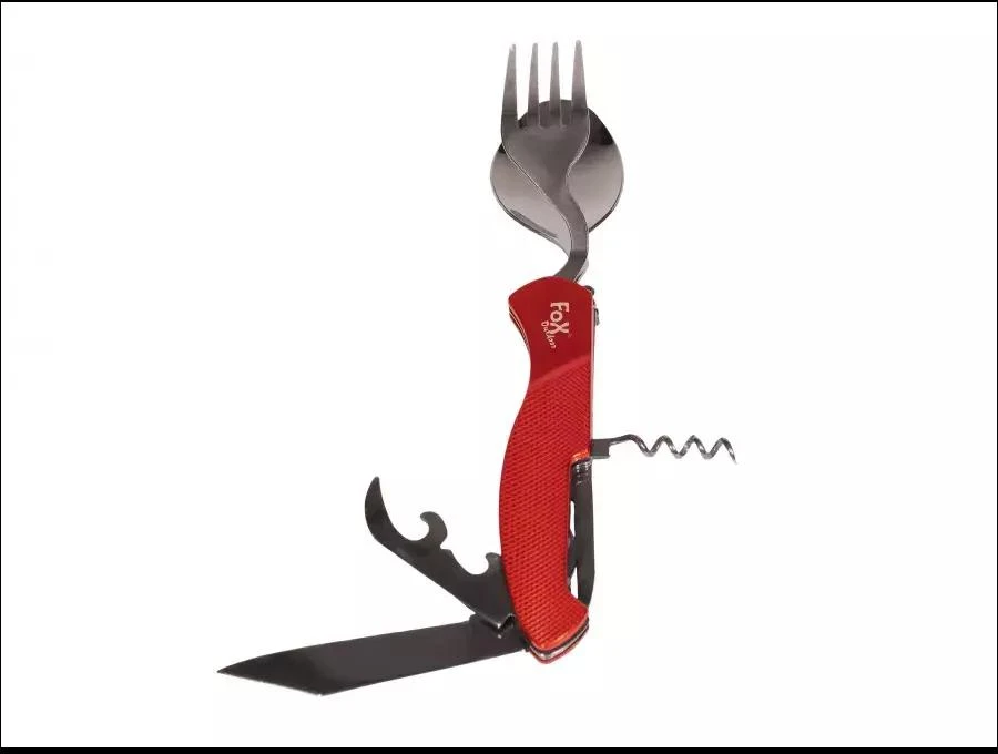 Fox Outdoor Kišeninis peilis-stalo įrankiai FoxOutdoor 6in1