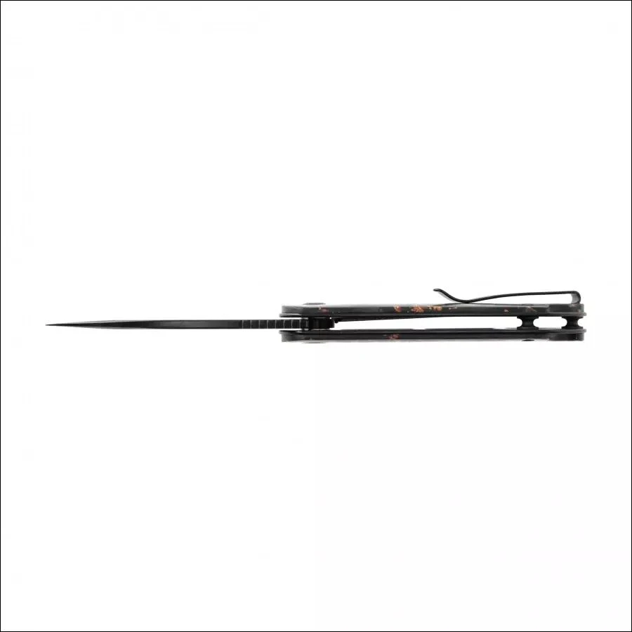 Cedrus Sulankstomas peilis Civivi Elementum C907C-DS3 shredded carbon / copper