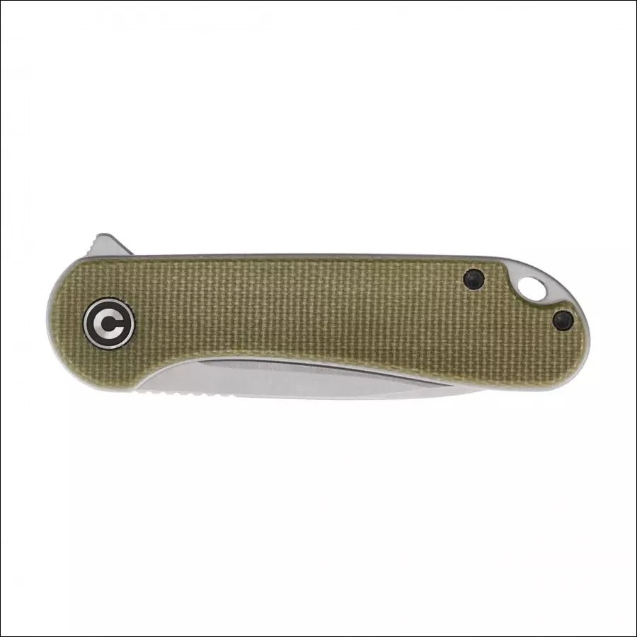 Sulankstomas peilis Civivi Elementum C907S olive micarta