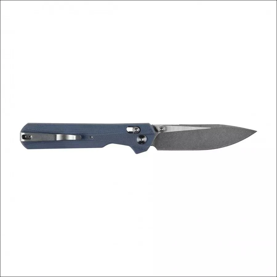 Sulankstomas peilis KNIVESPL The First Sandvik 14C28N, mėlynas G10, Stonewashed/Satin