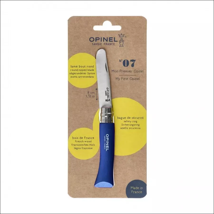 Vaikiškas peilis My first Opinel Nr.7 mėlyna rankena