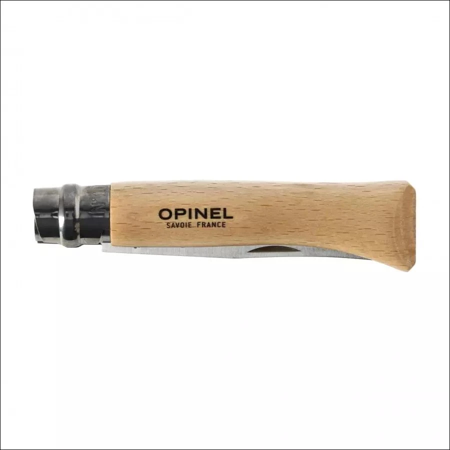 Opinel Nerūdijančio plieno peilis Nr.10 buko rankena