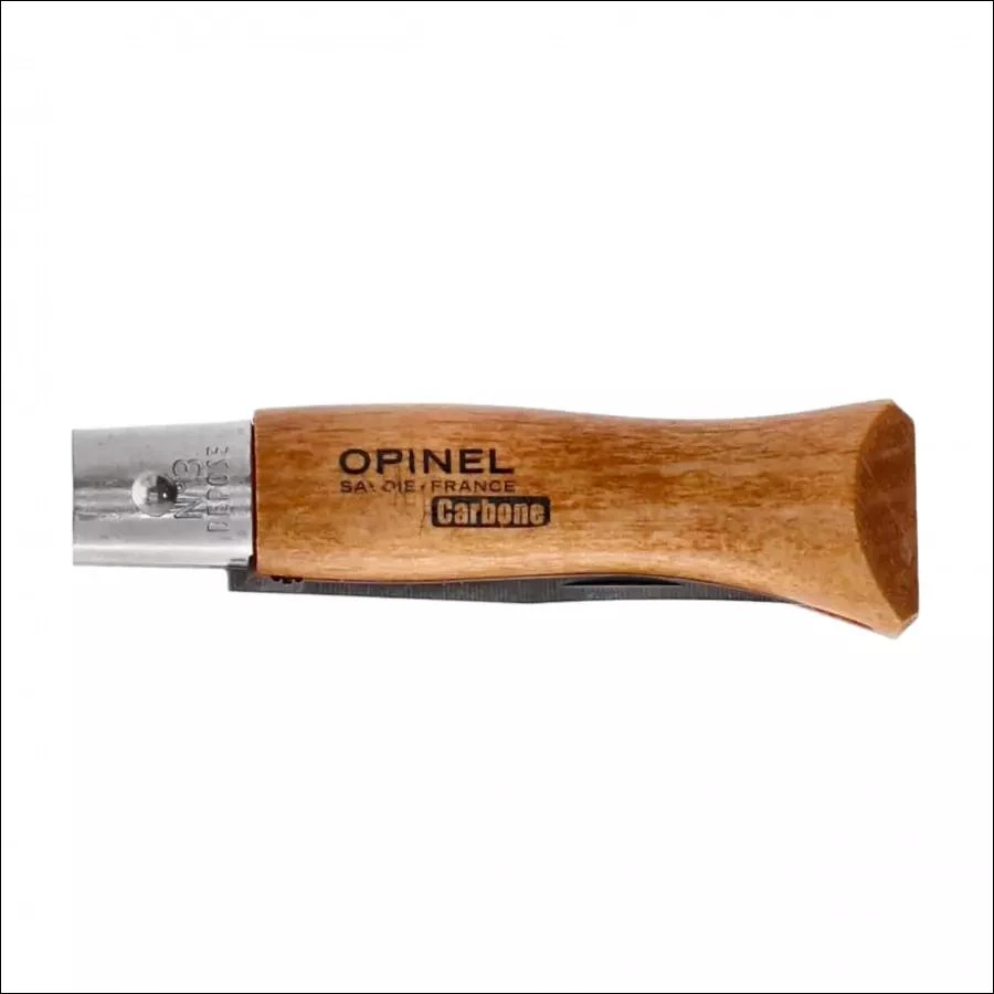 Opinel No 3 sudedamas peilis, anglinis plienas, buko rankena