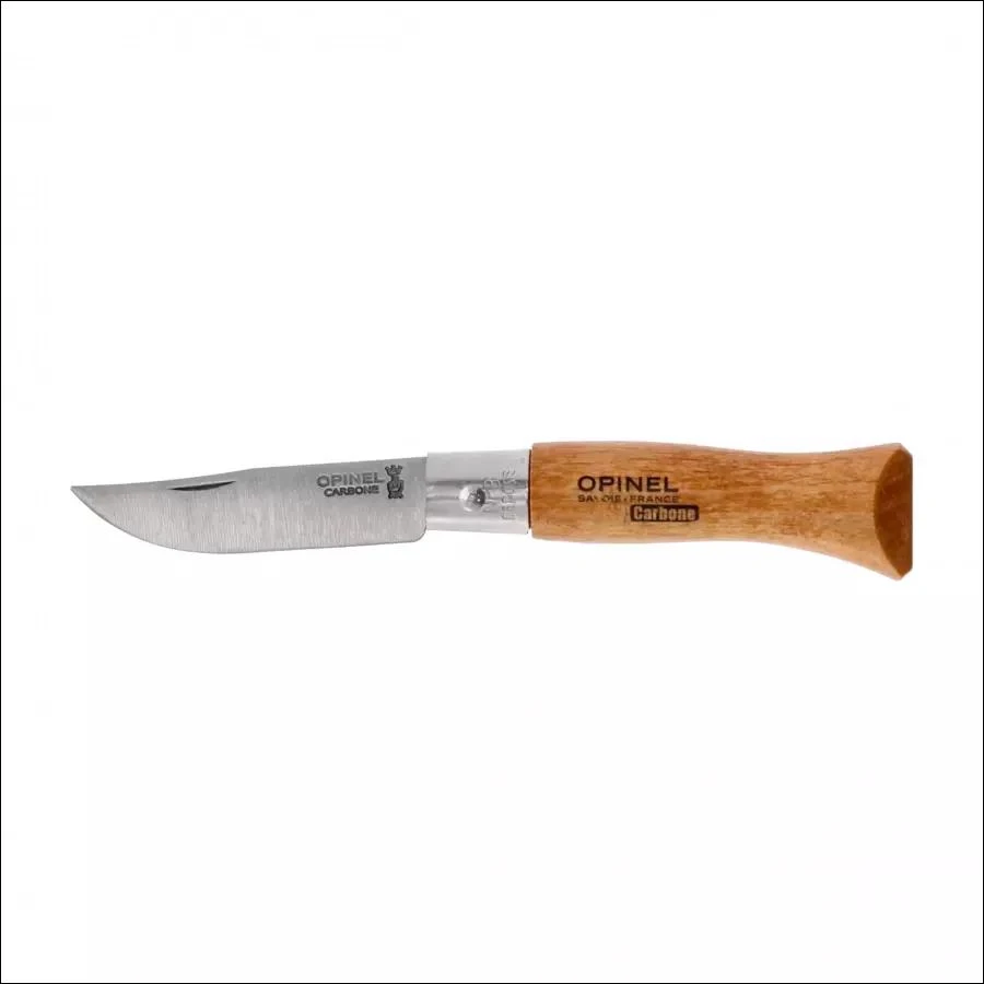 Opinel No 3 sudedamas peilis, anglinis plienas, buko rankena
