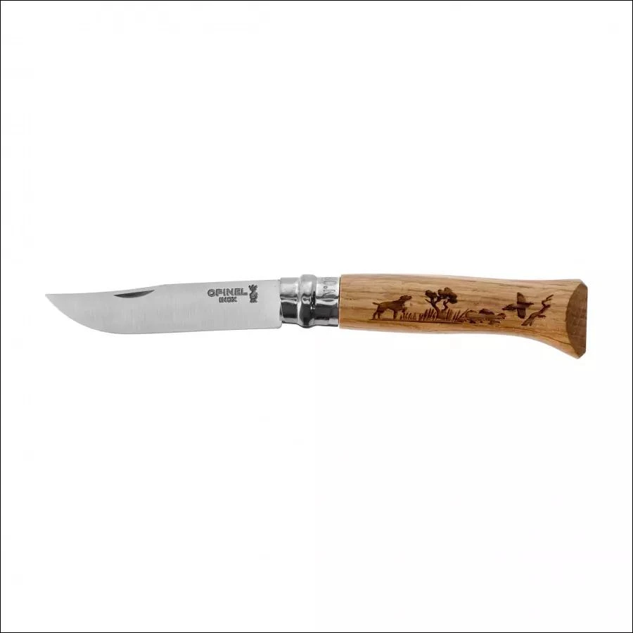 Peilis Opinel No 8 Inox Animal, ąžuolas – šuo