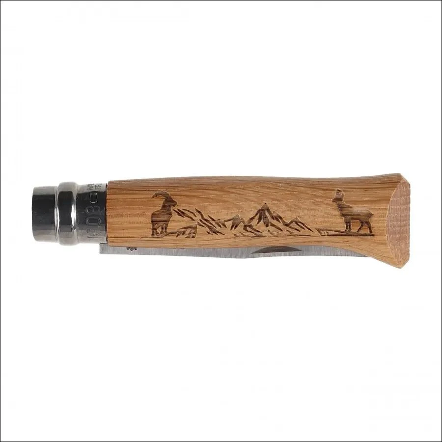 Opinel peilis 8 inox ąžuolas Animal serija - gemzė