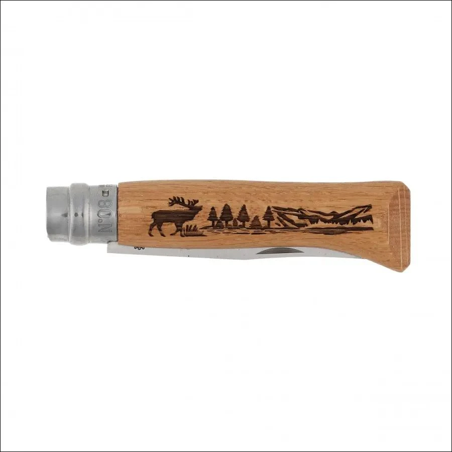 Peilis Opinel 8 Inox Oak Animal, elnias