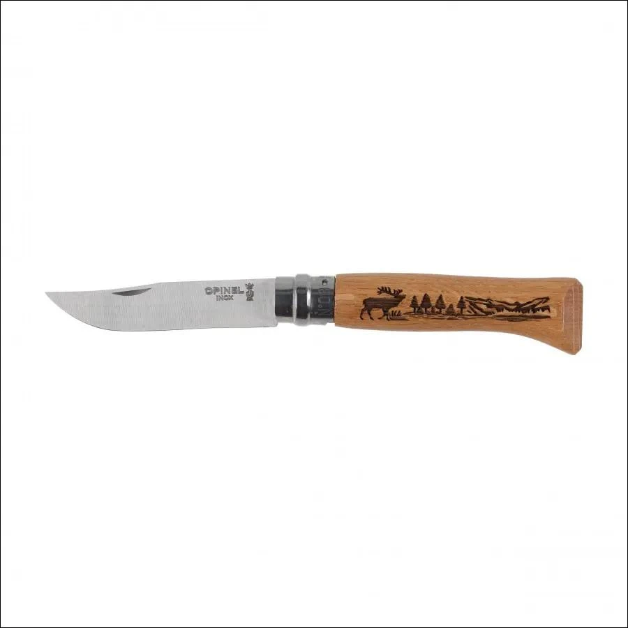 Peilis Opinel 8 Inox Oak Animal, elnias