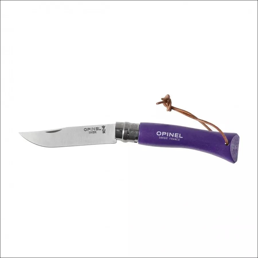 Opinel Trekking Nr 7 nerūdijančio plieno peilis, violetinis