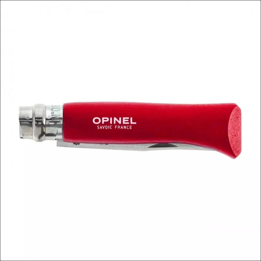 Peilis Opinel Inox Origins 001981, raudonas, lizdinėje pakuotėje