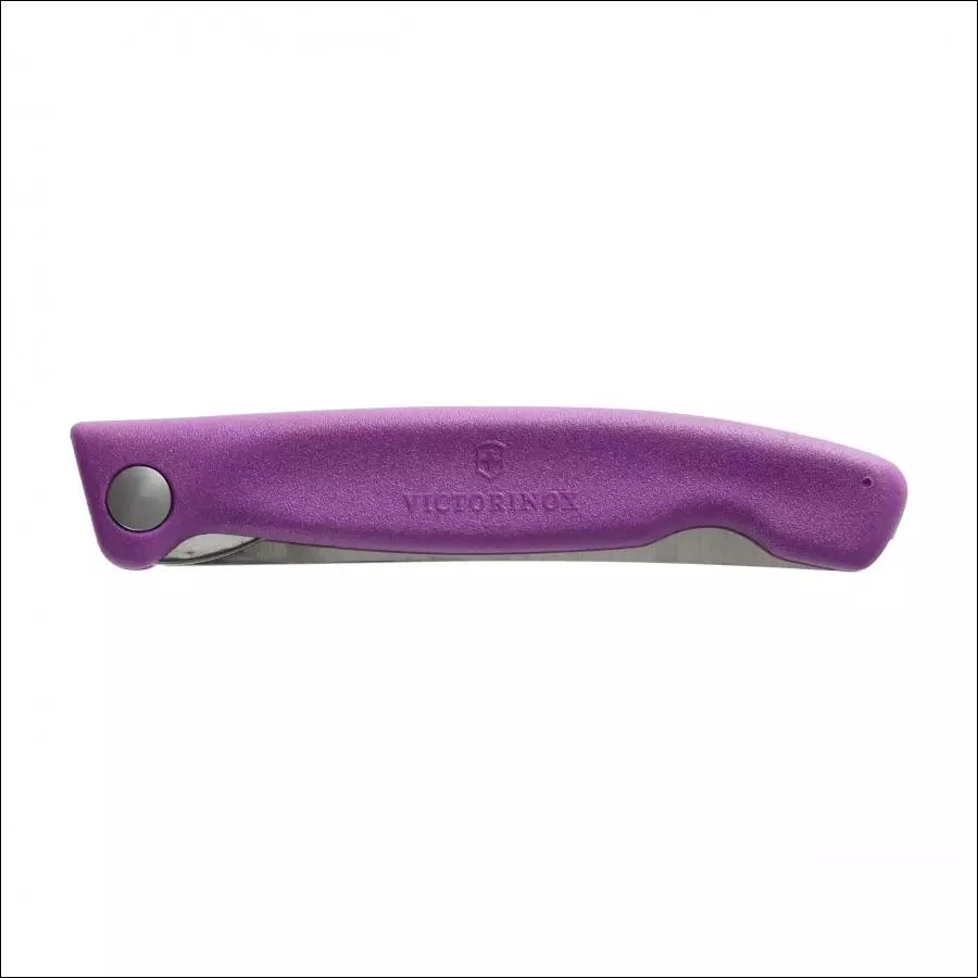 Sulankstomas Victorinox Swiss Classic 6.7835.FC1 peilis pica ir kepsniams, dantytas, violetinis