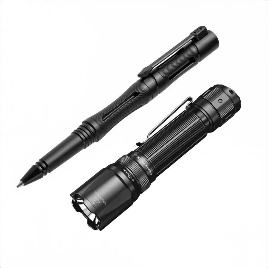 Taktinis LED žibintuvėlis Fenix TK20R V2.0 juodas su nemokamu T5 rašikliu