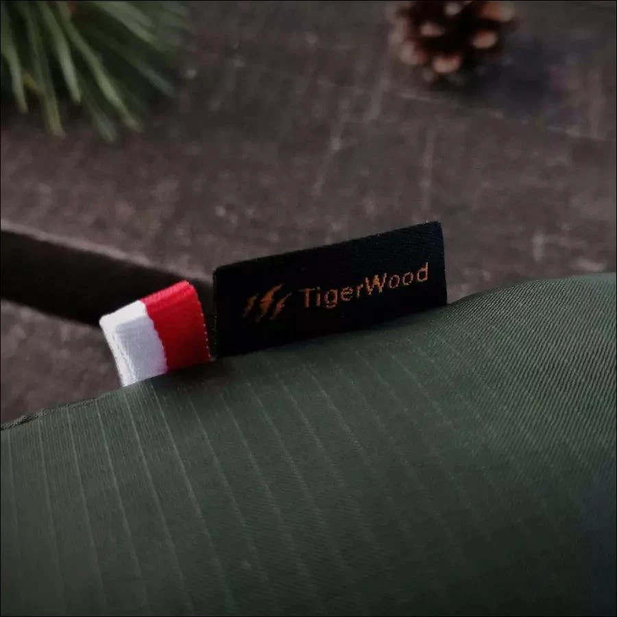 TigerWood Dragonfly V2 ilgas hamakas su tinkleliu nuo uodų žalias
