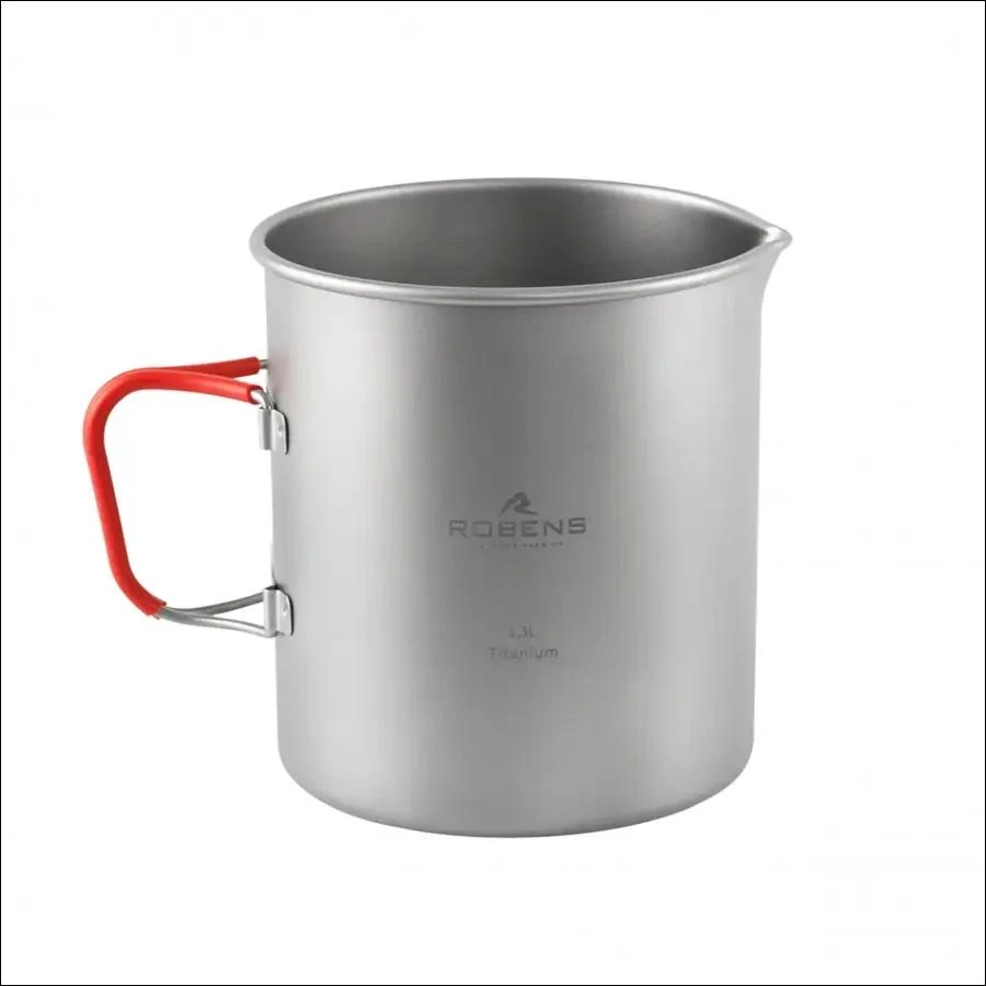 Titaninis puodas Robens Forge Duo Pot Ultralight 1,3 l – sidabrinis