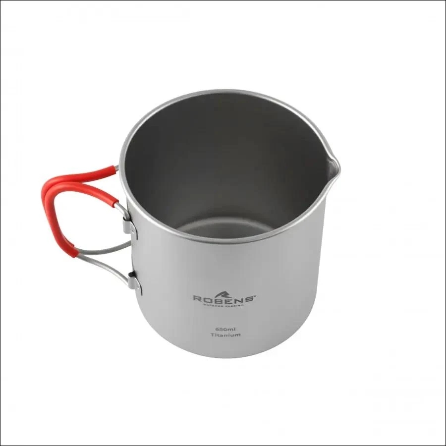 Tytaninis puodas Robens Forge Solo Pot Ultralight 650 ml – sidabrinis