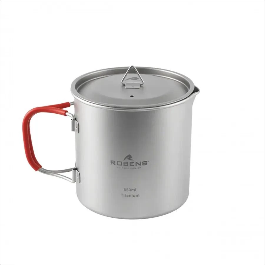 Tytaninis puodas Robens Forge Solo Pot Ultralight 650 ml – sidabrinis