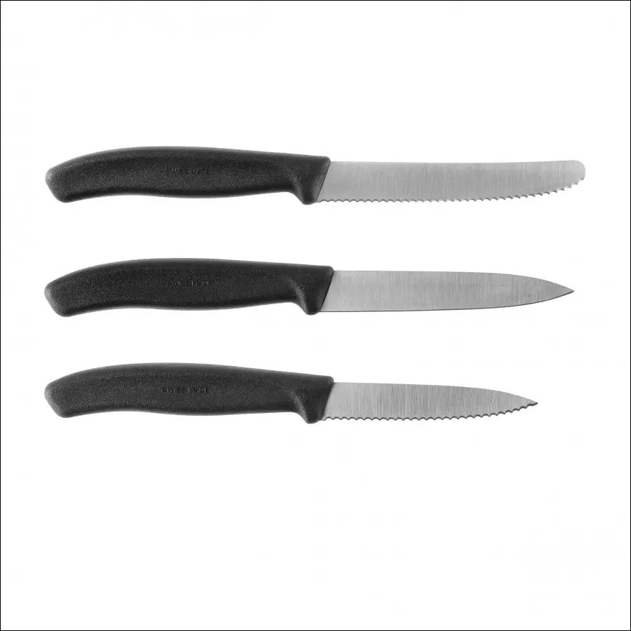 Victorinox Swiss Classic 6.7113.34 3 vnt. virtuvinių peilių rinkinys, juodas