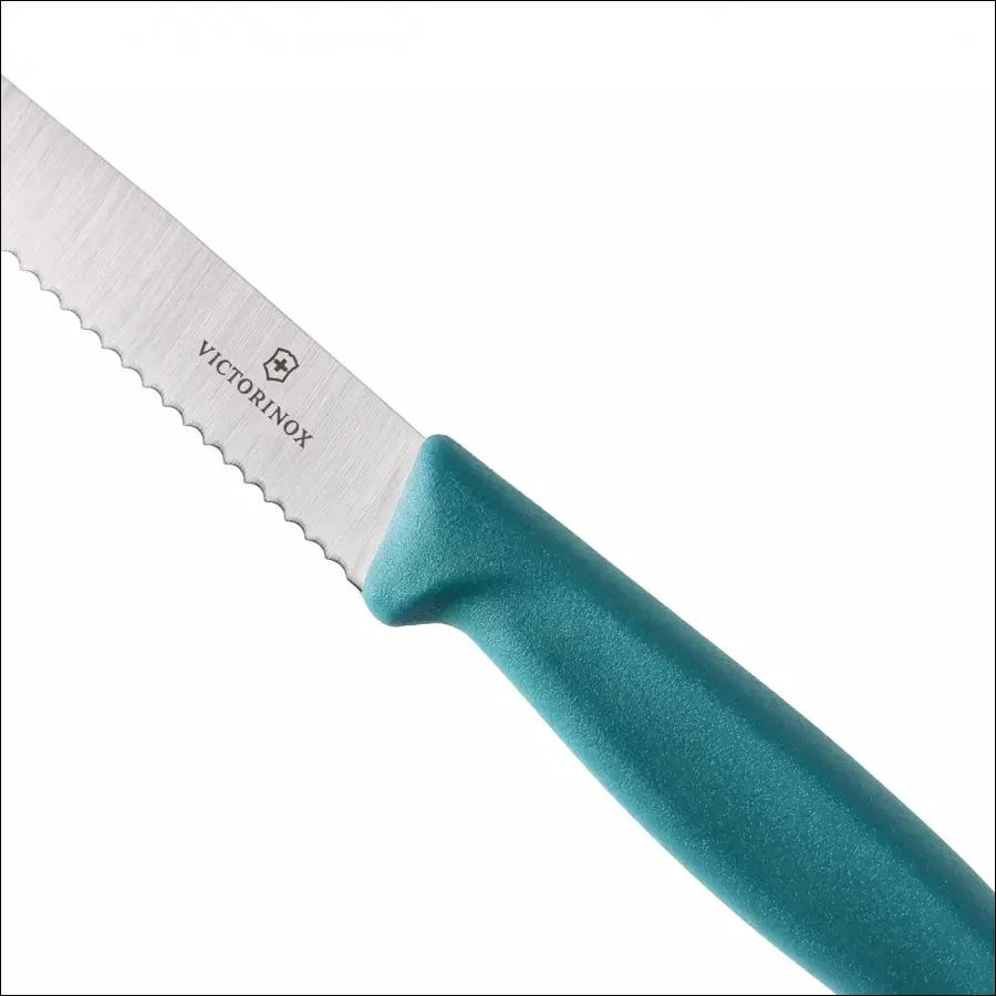 Victorinox Swiss Classic 6.7234.C1 dantyotas peilis kepsniams ir picai, žalias