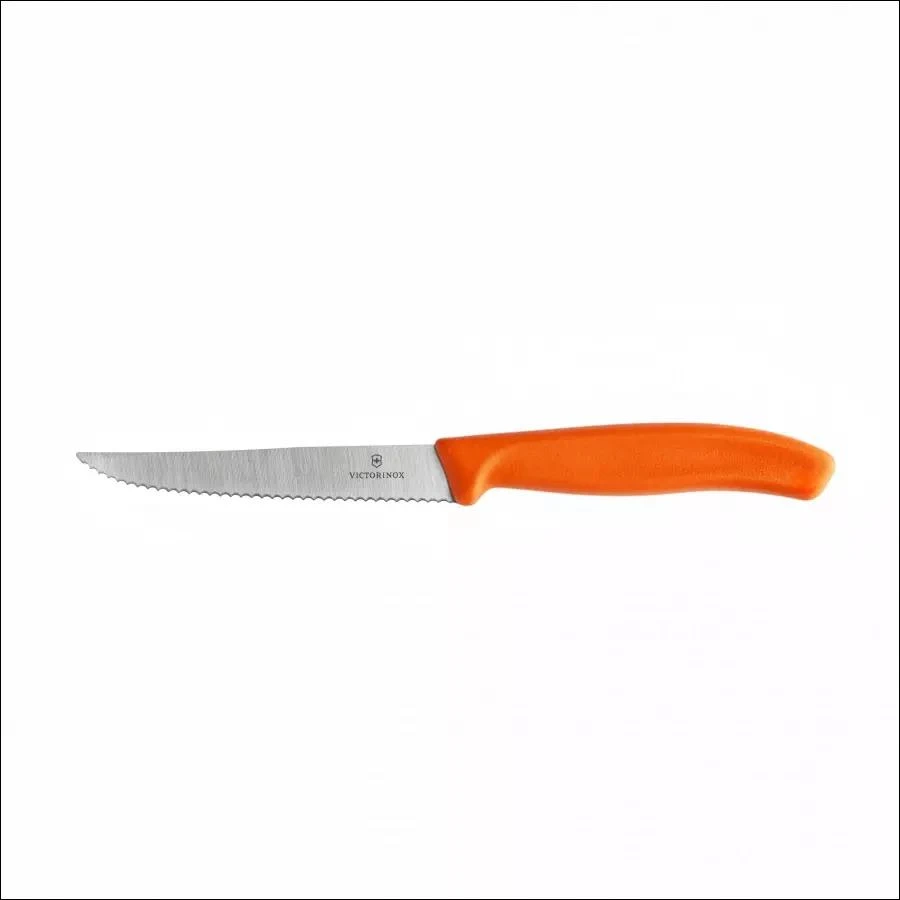 Victorinox Swiss Classic 6.7239.C1 danty, oranžinis peilis kepsniams ir picai
