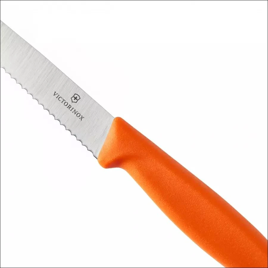 Victorinox Swiss Classic 6.7239.C1 danty, oranžinis peilis kepsniams ir picai