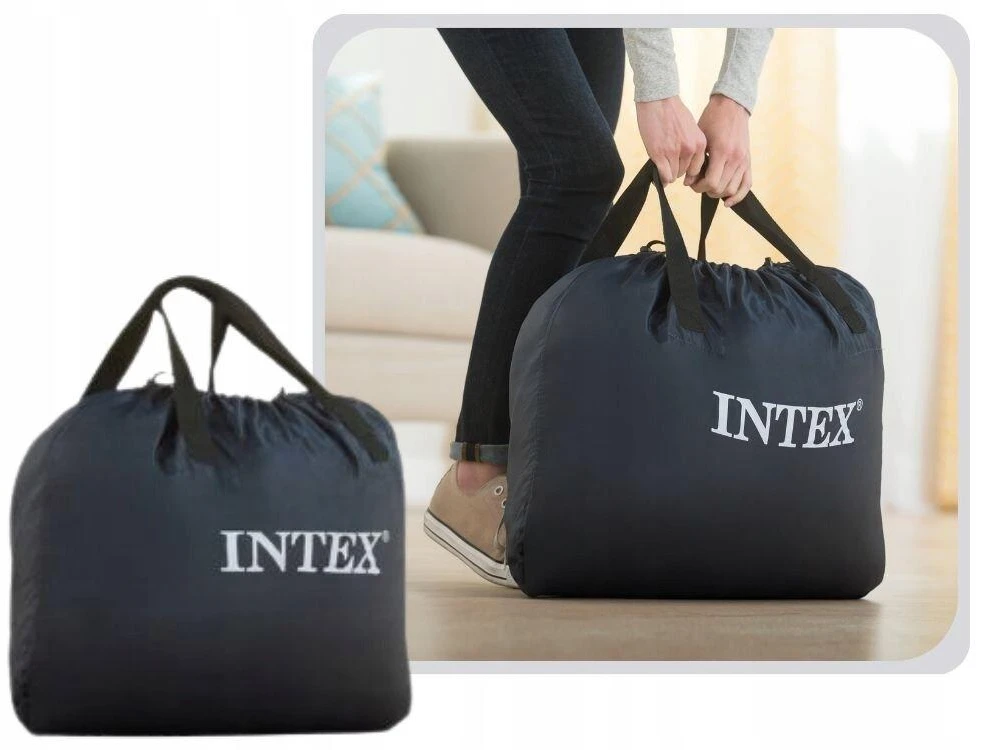 Pripučiamas čiužinys 191x99x46 cm su integruota elektrine pompa INTEX 64426ND
