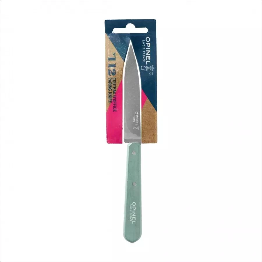 Opinel 112 Paring Knife light žalias.
