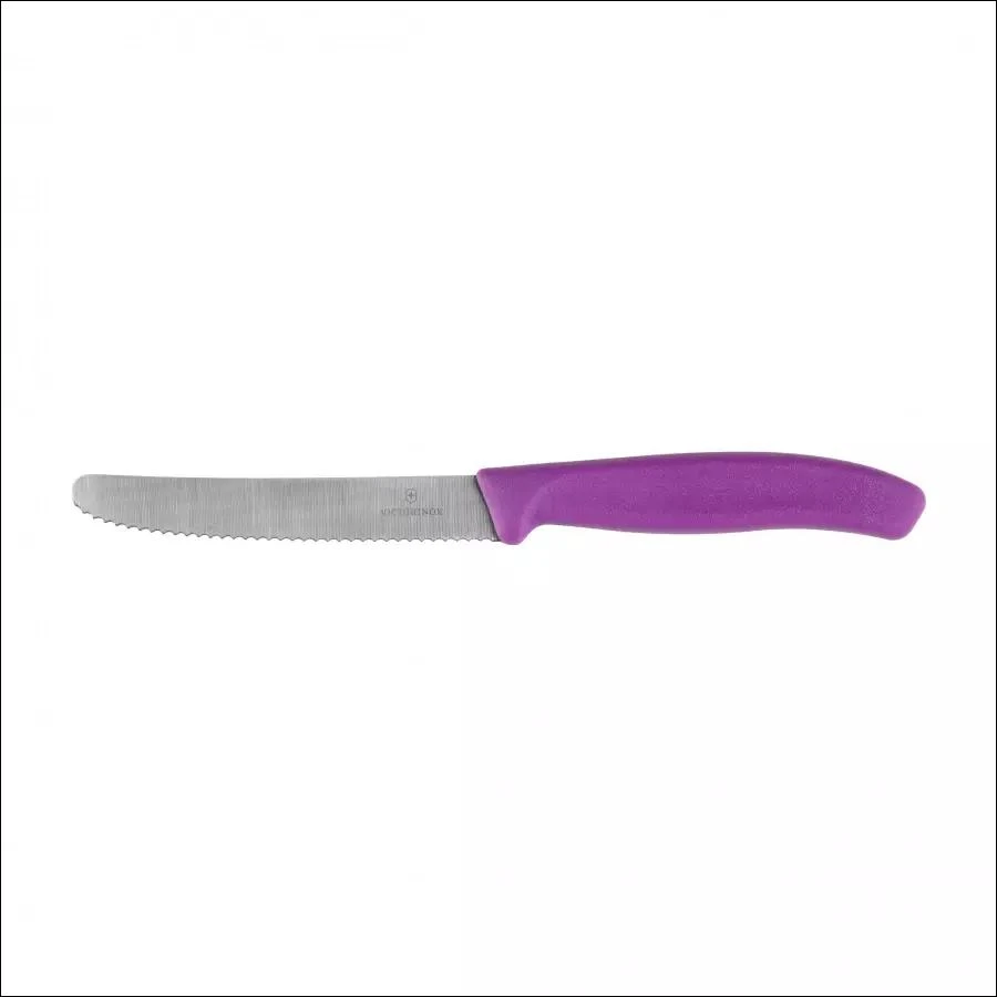 Virtuvinis peilis Victorinox Swiss Classic 6.7835.C1 dantytas, violetinis