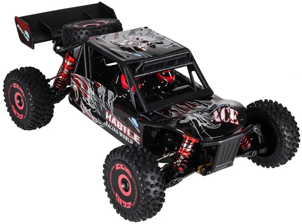 WLToys 124016 1:12 4WD bešepetėlinis RC visureigis, 75 km/val., RTR