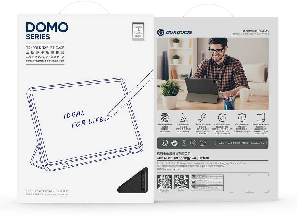 Dėklas Dux Ducis Domo Lenovo Tab One 8.7 TB305 juodas