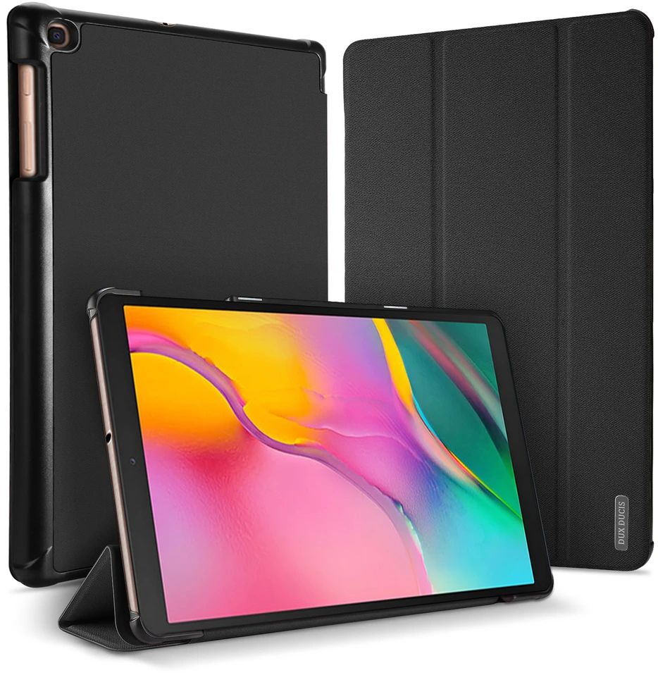 Dėklas Dux Ducis Domo Samsung X400/X406 Tab S10 Lite/X520/X526 Tab S10 FE/X510/X516 Tab S9 FE juodas