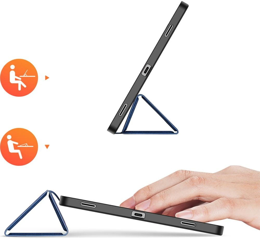Dėklas Dux Ducis Domo Samsung X730/X730 Tab S11 tamsiai mėlynas
