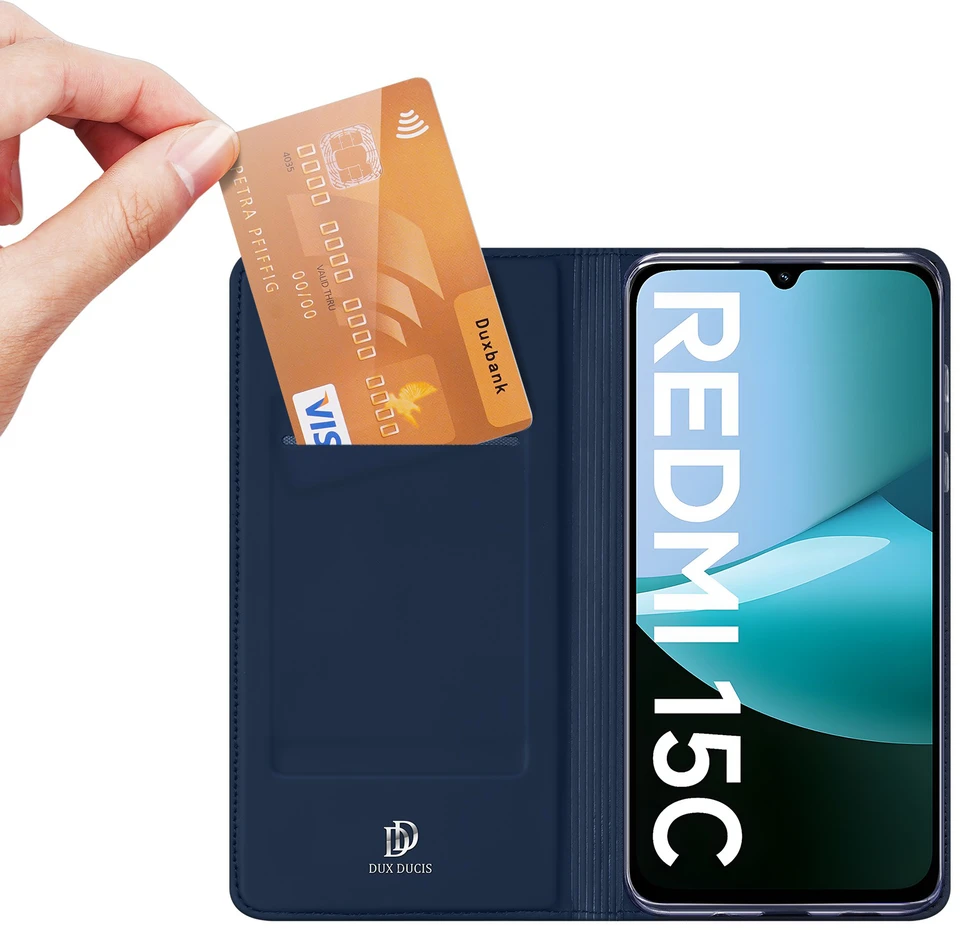 Dėklas Dux Ducis Skin Pro Xiaomi Redmi 15C 4G/5G/Poco C85 4G/5G tamsiai mėlynas