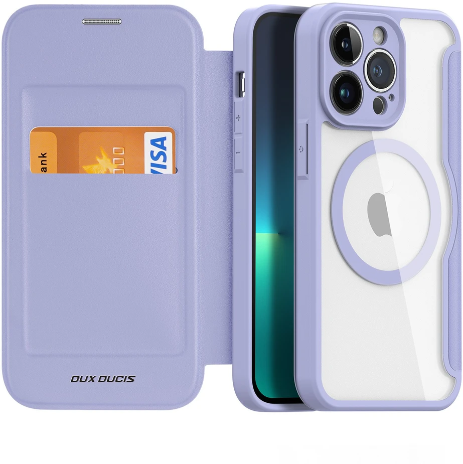 Dėklas Dux Ducis Skin X Pro Apple iPhone 15 Plus violetinis