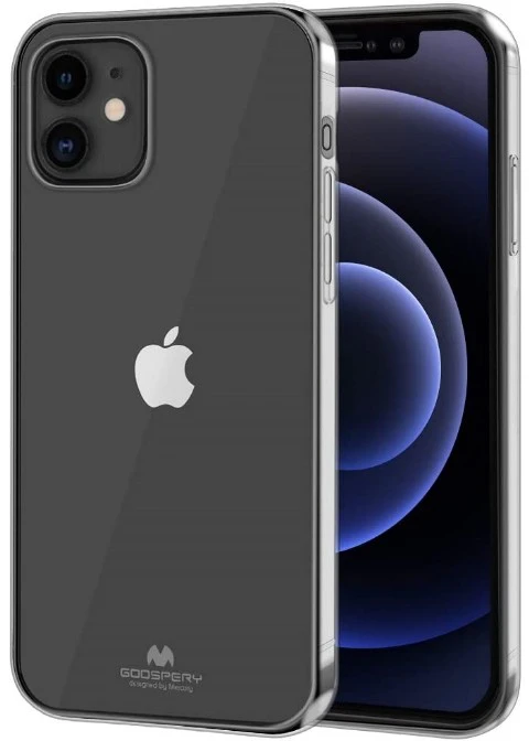 Dėklas Mercury Jelly Clear Apple iPhone 12 Pro Max skaidrus