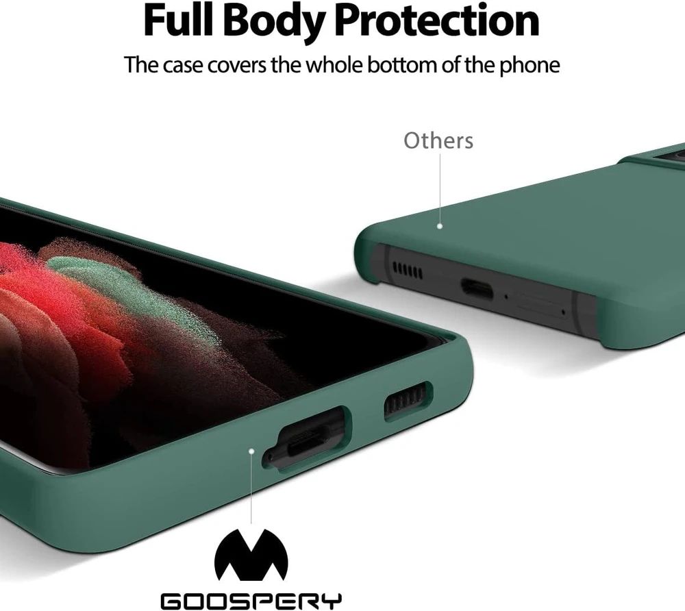 Dėklas Mercury Silikoninis dėklas Apple iPhone 16 Pro Max tamsiai žalias