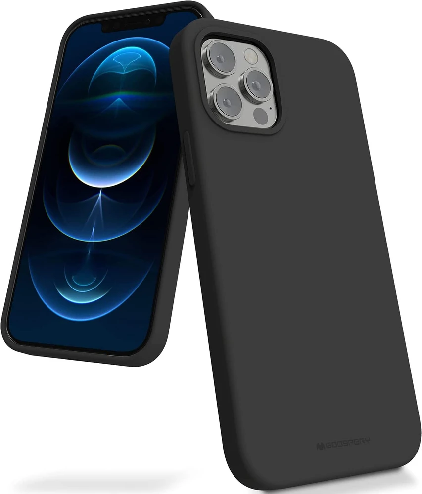 Mercury dėklas skirtas Apple iPhone 12 Pro Max 6,7", juodas